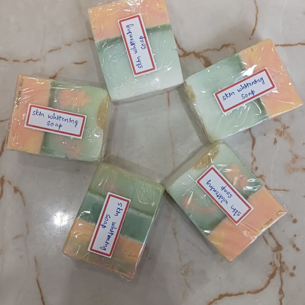 Skin whitening soaps