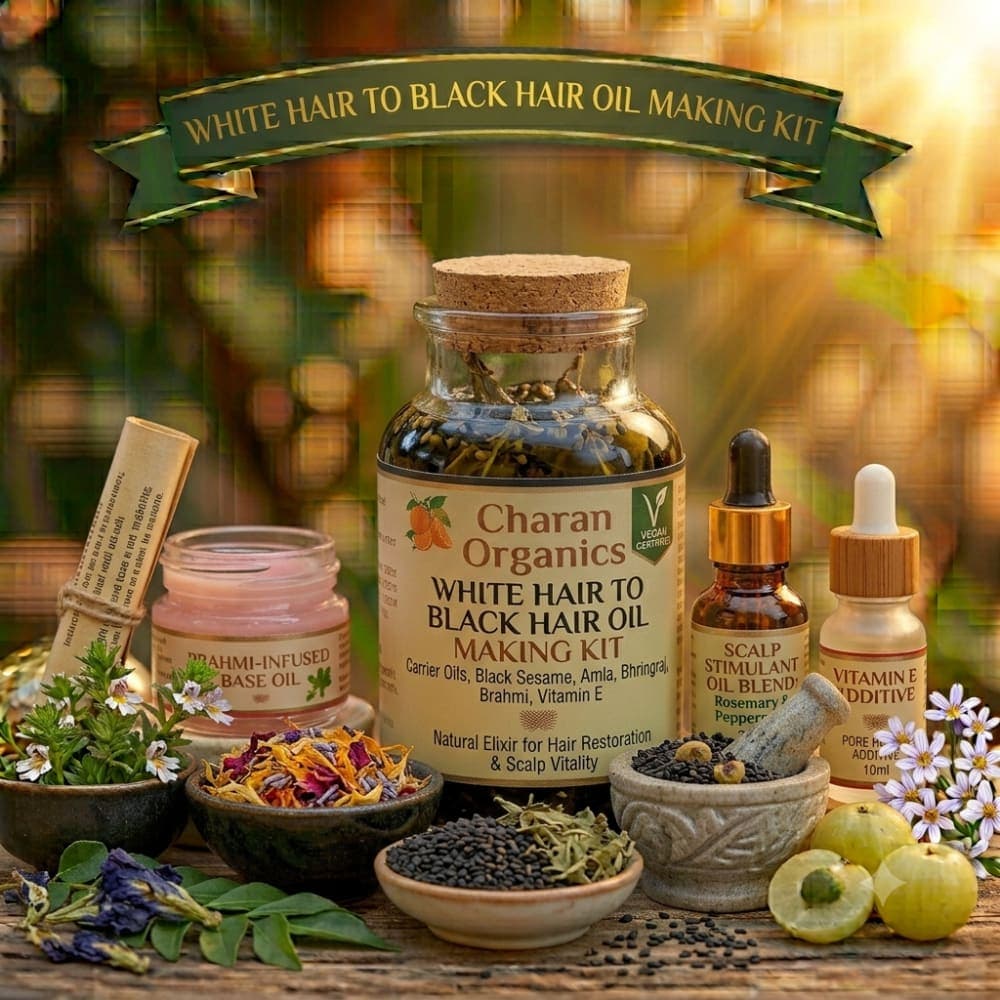 White Hair to Black Hair Oil Making Kit